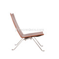 Replika krzesła skórzanego Lounge Poul Kjarholm PK22